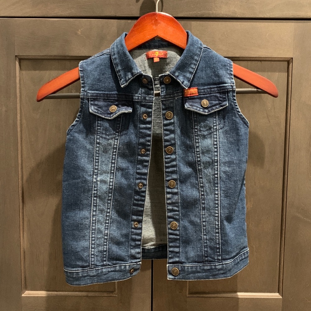 Toddler denim vest